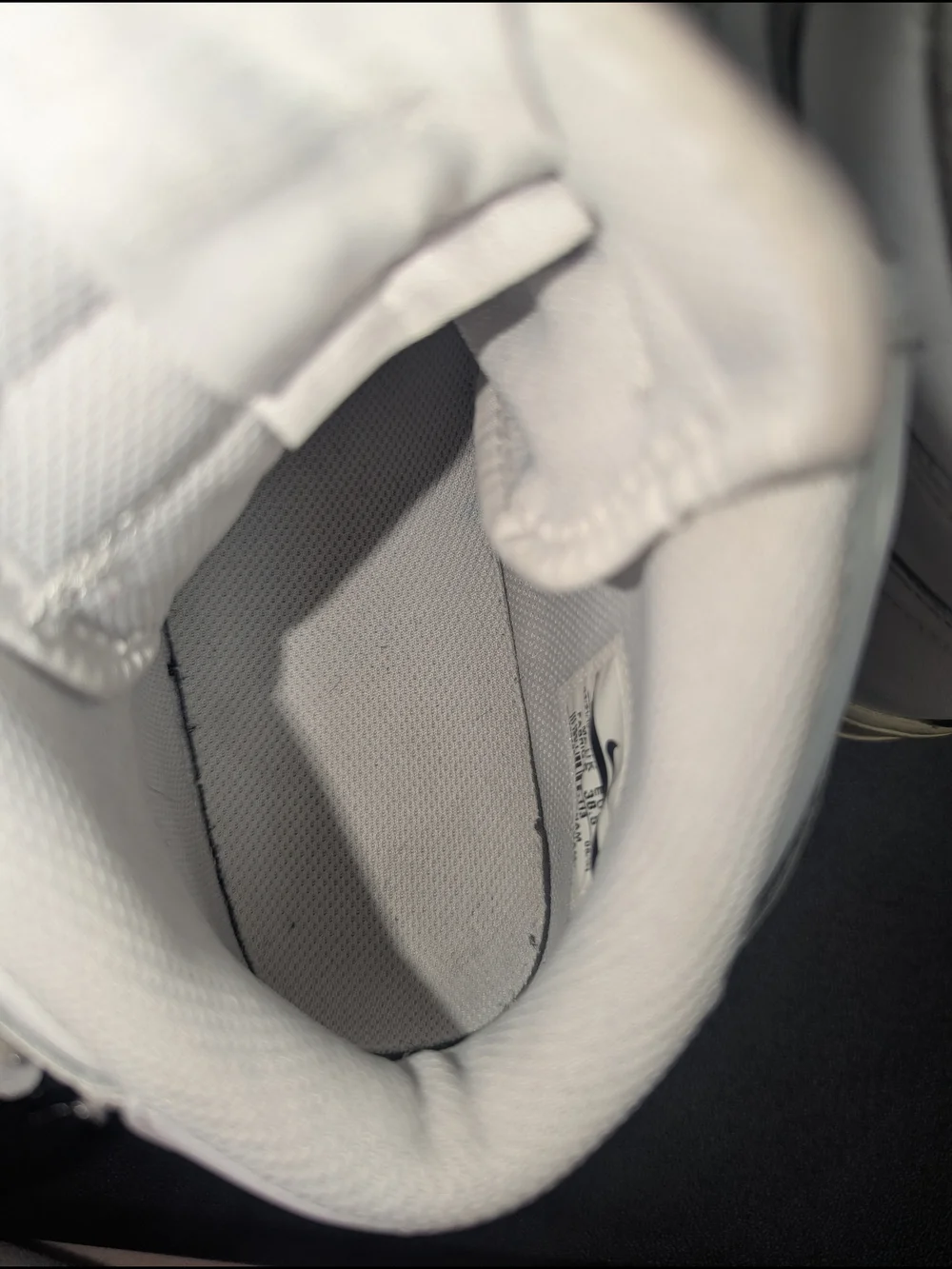 Nike White High-Top Sneakers with Cream Outsole - Picture 7 of 10
